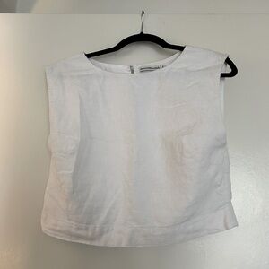 Abercrombie linen Cotten blend shell sleeveless tank top